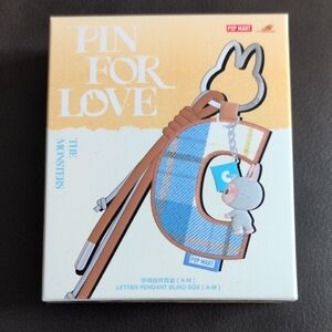 Authentic Labubu Pin For Love Letter Pendant Letter "G" New In box